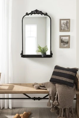 Kate And Laurel - Arendahl Traditional Arch Mirror With Shelf 7 Kate And Laurel - Arendahl Traditional Arch Mirror With Shelf - Image 5