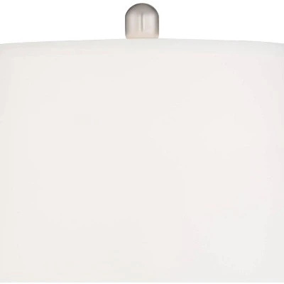 Regency Hill Arden Coastal Table Lamps 25" High Set Of 2 Green Blue Glass Twist Empire Shade For Bedroom Living Room Bedside Nightstand Office Family 7 Regency Hill Arden Coastal Table Lamps 25" High Set Of 2 Green Blue Glass Twist Empire Shade For Bedroom Living Room Bedside Nightstand Office Family - Image 5