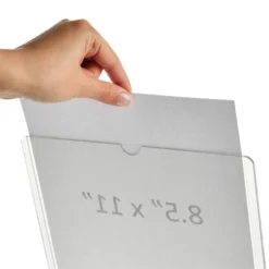 Juvale 6 Pack Acrylic Sign Holders 8.5 X 11, Table Top Plastic Display Stand For Menu, Flyer, Document, Paper, Clear Slant Back Vertical Photo Frame 14 Juvale 6 Pack Acrylic Sign Holders 8.5 X 11, Table Top Plastic Display Stand For Menu, Flyer, Document, Paper, Clear Slant Back Vertical Photo Frame -Home Decor Shop GUEST 01956ab1 dd45 4aa8 9b35 90cbbac1bab3