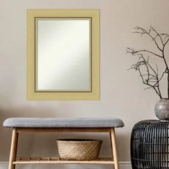Landon Gold Non-Beveled Bathroom Wall Mirror -Home Decor Shop GUEST 01bb6704 f1e0 47ca ad5c ae7dd9ad0cde