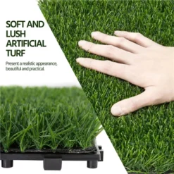 Yaheetech Artificial Grass 27PCS Indoor Outdoor Flooring Decor, Green 13 Yaheetech Artificial Grass 27PCS Indoor Outdoor Flooring Decor, Green -Home Decor Shop GUEST 028581b1 bca0 4e8d b686 912055913557