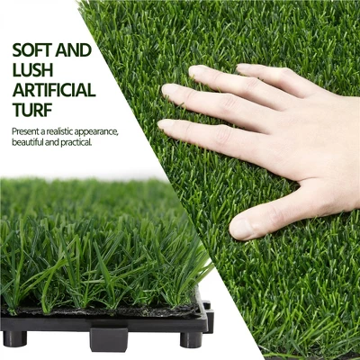 Yaheetech Artificial Grass 27PCS Indoor Outdoor Flooring Decor, Green 7 Yaheetech Artificial Grass 27PCS Indoor Outdoor Flooring Decor, Green - Image 5