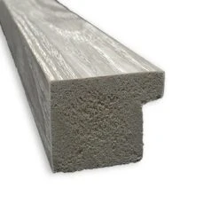 41" X 30" Non-Beveled Dove Gray Wash Square Wall Mirror - Amanti Art