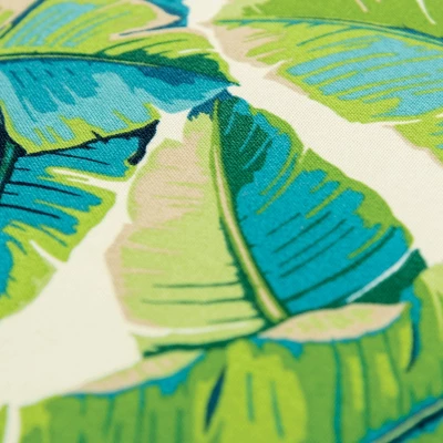 22"x22" Oversize Poly-Filled Botanical Indoor/Outdoor Square Throw Pillow Teal - Rizzy Home 3 22"x22" Oversize Poly-Filled Botanical Indoor/Outdoor Square Throw Pillow Teal - Rizzy Home