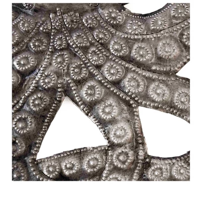 Global Crafts Grey Octopus Nautical Haitian Steel Drum Wall Art 14 X 16 5 Global Crafts Grey Octopus Nautical Haitian Steel Drum Wall Art 14 X 16 - Image 3