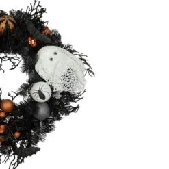 Northlight Orange Ornaments And Ghost Halloween Pine Wreath, 24-Inch, Unlit -Home Decor Shop GUEST 04fa03cc 22f3 467d 96dc a52b2299261a