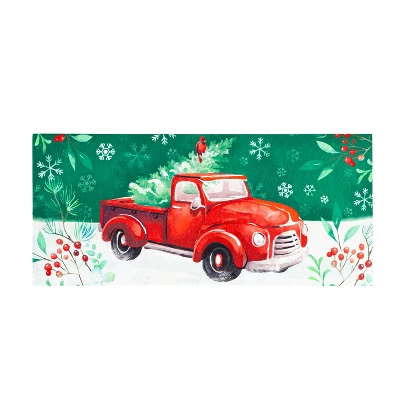 Evergreen 4-Season Sassafras Mats, Set Of 6, Welcome 3 Evergreen 4-Season Sassafras Mats, Set Of 6, Welcome