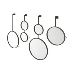 Modern Metal Wall Mirror Set Of 4 Black - Olivia & May 13 Modern Metal Wall Mirror Set Of 4 Black - Olivia & May -Home Decor Shop GUEST 05946737 74ec 4bae 8efc 52d7ca7fd4f6