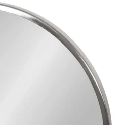 18" X 22" Maxfield Round Tabletop Mirror Silver/Black - Kate & Laurel All Things Decor -Home Decor Shop GUEST 06374e1a 3f2c 4a13 893d d7619b9ae495