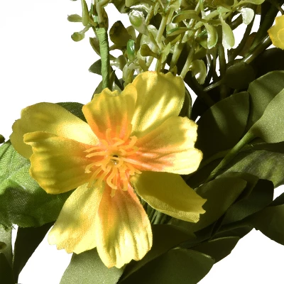 National Tree Company 22" Cosmos Flowers Wreath 4 National Tree Company 22" Cosmos Flowers Wreath - Image 2