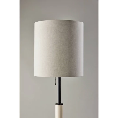 Vanessa Floor Lamp With Textured Ceramic - Adesso 4 Vanessa Floor Lamp With Textured Ceramic - Adesso - Image 2