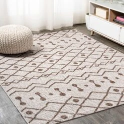 Nokat Modern Bohemian Inspired Indoor/Outdoor Area Rug - JONATHAN Y -Home Decor Shop GUEST 0681b524 ad5e 467f 90ee f9865b9701f9