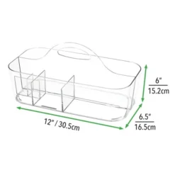MDesign Plastic Office Storage Organizer Caddy Tote With Handle, 4 Pack - Clear 15 MDesign Plastic Office Storage Organizer Caddy Tote With Handle, 4 Pack - Clear -Home Decor Shop GUEST 0882dfc6 c026 4f0c 8319 927e09a0570c