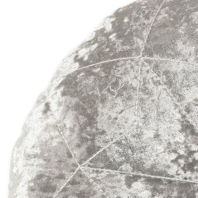 18" Star Round Throw Pillow Gray - Lush Décor 3 18" Star Round Throw Pillow Gray - Lush Décor