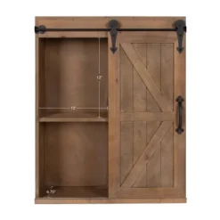 Decorative Wall Storage Cabinet With Sliding Barn Door Rustic Brown - Kate & Laurel All Things Decor 11 Decorative Wall Storage Cabinet With Sliding Barn Door Rustic Brown - Kate & Laurel All Things Decor -Home Decor Shop GUEST 08b82baf 5540 421b ad48 eaceeb342461