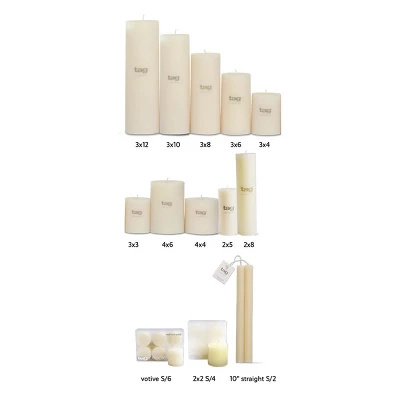 Tagltd Mini Pillar 2X2 Candles Set Of 4 4 Tagltd Mini Pillar 2X2 Candles Set Of 4 - Image 2