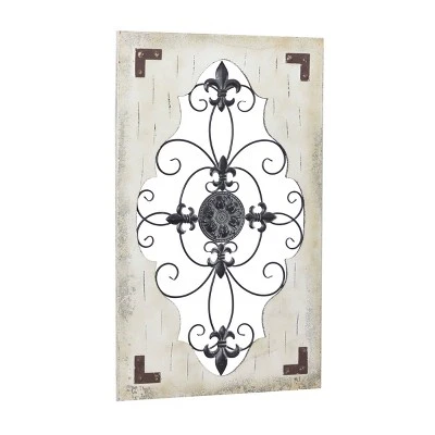 Rustic Wood Wall Decor Cream - Olivia & May 8 Rustic Wood Wall Decor Cream - Olivia & May - Image 6