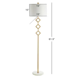 61.5" Metal Diamante Modern Gilt Floor Lamp (Includes LED Light Bulb) Gold - JONATHAN Y 7 61.5" Metal Diamante Modern Gilt Floor Lamp (Includes LED Light Bulb) Gold - JONATHAN Y -Home Decor Shop GUEST 09a7b053 2093 4b72 92d9 6130ed7fc811