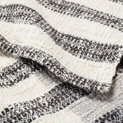 Contrast Edge Stripe Throw Blanket Railroad Gray/Cream - Hearth & Hand™ With Magnolia -Home Decor Shop GUEST 0a74bc6c 6488 48cf 9a5e 7202f8c219e4