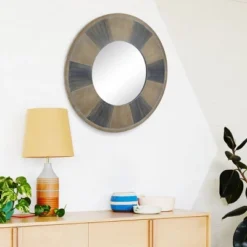 27" Round Rustic Mirror Two Tone - Stonebriar Collection -Home Decor Shop GUEST 0a7f01ee 901d 43bd af46 a6b6ae9157c4