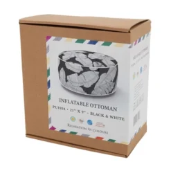 Saro Lifestyle Sketch Leaf Outdoor Ottoman, 21"x9" Round, Black/White 8 Saro Lifestyle Sketch Leaf Outdoor Ottoman, 21"x9" Round, Black/White -Home Decor Shop GUEST 0b3feeb5 9724 4161 b364 d00c43a46a25