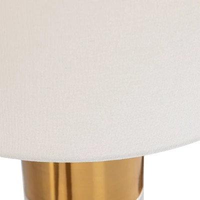 Gasbrom Table Lamp White/Gold (Includes LED Light Bulb) - Southern Enterprises 6 Gasbrom Table Lamp White/Gold (Includes LED Light Bulb) - Southern Enterprises - Image 4
