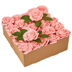 RCZ Décor Artificial Foam Roses For Decoration, Attractive Fake Flowers For DIY Wedding Centerpieces, Includes: 50 Roses With Stems And 20 Leaves -Home Decor Shop GUEST 0dbf4e8f a9f7 4cb0 82bc 08a376ba40f4
