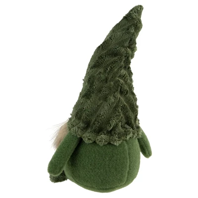 Northlight 12" Green Plush Christmas Gnome Decoration 8 Northlight 12" Green Plush Christmas Gnome Decoration - Image 6