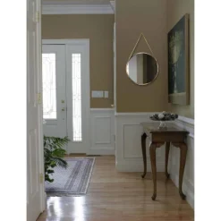 17.5" Franc Round Hanging Wall Mirror With Metal Chain - Infinity Instruments -Home Decor Shop GUEST 0dd1786b b879 4db7 854a 3066c7948dc4