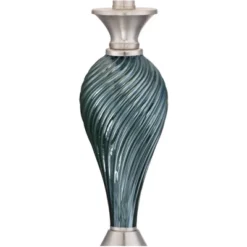 Regency Hill Arden Coastal Table Lamps 25" High Set Of 2 Green Blue Glass Twist Empire Shade For Bedroom Living Room Bedside Nightstand Office Family 10 Regency Hill Arden Coastal Table Lamps 25" High Set Of 2 Green Blue Glass Twist Empire Shade For Bedroom Living Room Bedside Nightstand Office Family -Home Decor Shop GUEST 0e0ab626 f7ee 45cc a45d a952cc0f2dad
