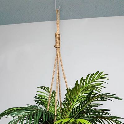 30" X 16" Artificial Phoenix Palm Plant In Hanging Basket - LCG Florals 4 30" X 16" Artificial Phoenix Palm Plant In Hanging Basket - LCG Florals - Image 2