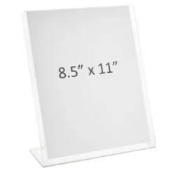 Juvale 6 Pack Acrylic Sign Holders 8.5 X 11, Table Top Plastic Display Stand For Menu, Flyer, Document, Paper, Clear Slant Back Vertical Photo Frame 15 Juvale 6 Pack Acrylic Sign Holders 8.5 X 11, Table Top Plastic Display Stand For Menu, Flyer, Document, Paper, Clear Slant Back Vertical Photo Frame -Home Decor Shop GUEST 0e597d92 3262 4209 a421 0b5ae50862cb
