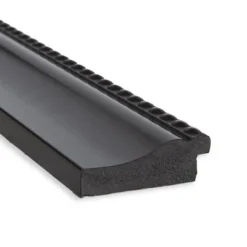 41" X 29" Non-Beveled Astor Black Wall Mirror - Amanti Art