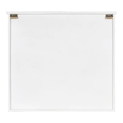 30" X 6.5" X 27.5" Hutchins Decorative Farmhouse Wood Wall Cabinet White/Gray - Kate & Laurel All Things Decor 6 30" X 6.5" X 27.5" Hutchins Decorative Farmhouse Wood Wall Cabinet White/Gray - Kate & Laurel All Things Decor - Image 4