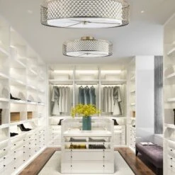 18.25" Leyla Glam Brushed Semi-Flush Mount Ceiling Fixture Sconce Gold - River Of Goods -Home Decor Shop GUEST 0f81d13f e4ca 4426 8f88 344ec7ffbfbd