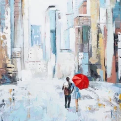 Canvas City Framed Wall Art With Silver Frame Multi Colored - Olivia & May -Home Decor Shop GUEST 11045ca1 57a7 41a6 a7f6 7b9e5894f6d8