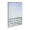 23" X 33" Sylvie Pale Blue Sea By The Creative Bunch Studio Framed Wall Canvas White - Kate & Laurel All Things Decor -Home Decor Shop GUEST 112757f5 0bc3 4c9d add3 67336585630e
