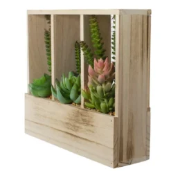 Northlight 11" Artificial Mixed Succulent Arrangement In A Wooden Planter Box 9 Northlight 11" Artificial Mixed Succulent Arrangement In A Wooden Planter Box -Home Decor Shop GUEST 11384a5e dd2a 458e a2d6 30f6f6d8fb84