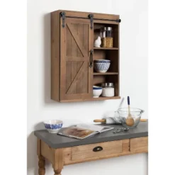 Decorative Wall Storage Cabinet With Sliding Barn Door Rustic Brown - Kate & Laurel All Things Decor 16 Decorative Wall Storage Cabinet With Sliding Barn Door Rustic Brown - Kate & Laurel All Things Decor -Home Decor Shop GUEST 1181a275 eea7 4bcb 973d bd5461743a2a