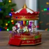 Northlight 9.25" LED Lighted Animated And Musical Carousel Christmas Village Display Piece 2 Northlight 9.25" LED Lighted Animated And Musical Carousel Christmas Village Display Piece -Home Decor Shop GUEST 11e670a9 0045 4cce b9d5 b1b85e13b078