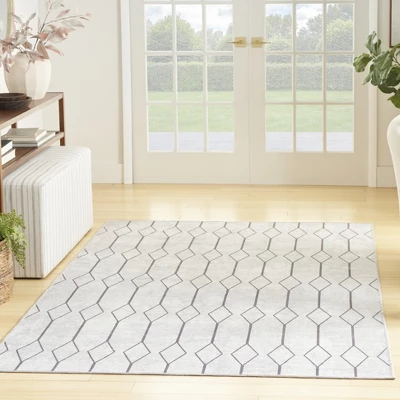 Nicole Curtis Machine Washable Series 1 Modern Trellis Indoor Rug 3 Nicole Curtis Machine Washable Series 1 Modern Trellis Indoor Rug
