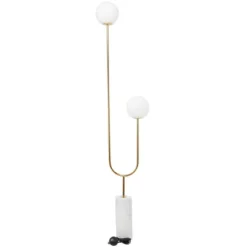 2-Light 73" X 16" Marble Orb Floor Lamp With Marble Base - Olivia & May 15 2-Light 73" X 16" Marble Orb Floor Lamp With Marble Base - Olivia & May -Home Decor Shop GUEST 13b2e761 bd8d 41bf ad80 1a7afbf13340
