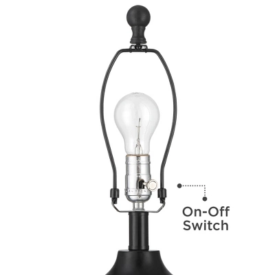 Franklin Iron Works Kaly Rustic Table Lamps With Square Risers 25" High Set Of 2 Oil Rubbed USB Charging Port Bronze Drum Shade For Living Room Desk 4 Franklin Iron Works Kaly Rustic Table Lamps With Square Risers 25" High Set Of 2 Oil Rubbed USB Charging Port Bronze Drum Shade For Living Room Desk - Image 2