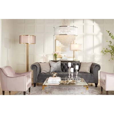 Vienna Full Spectrum Pioggia Chrome Pendant Chandelier 23 1/2" Wide Modern Crystal 5-Light Fixture For Dining Room House Foyer Kitchen Island Entryway 10 Vienna Full Spectrum Pioggia Chrome Pendant Chandelier 23 1/2" Wide Modern Crystal 5-Light Fixture For Dining Room House Foyer Kitchen Island Entryway - Image 8