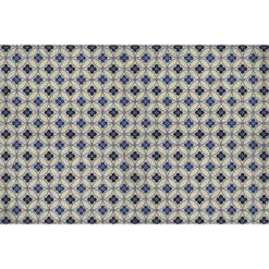 FlorArt Palisades Low Profile Easy Clean Kitchen Mat Blue/Cream - Bungalow Flooring -Home Decor Shop GUEST 17a4380e 034b 4bf0 83b2 fb5cdc9cd9cc