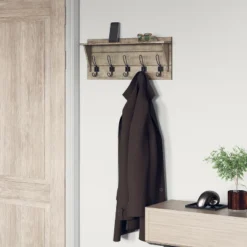 Emma And Oliver Rustic Wall Hanging Storage Rack With 5 Hooks For Entryway, Kitchen, Bathroom And More 19 Emma And Oliver Rustic Wall Hanging Storage Rack With 5 Hooks For Entryway, Kitchen, Bathroom And More -Home Decor Shop GUEST 17caf59f 3dc5 4fb7 8aab 2dcbba7a2f5b