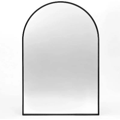 Serio 36"x 24" Arch Top Aluminum Alloy Framed Rectangular Bathroom Mirrors - The Pop Home 4 Serio 36"x 24" Arch Top Aluminum Alloy Framed Rectangular Bathroom Mirrors - The Pop Home - Image 2