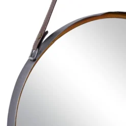 Metal Wall Mirror With Leather Strap Gold - Olivia & May 13 Metal Wall Mirror With Leather Strap Gold - Olivia & May -Home Decor Shop GUEST 184f3fbb cbb7 47a5 83eb 0bbcde941f7a