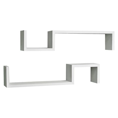 (Set Of 2) 22.5" X 4.7" Floating Wall Shelving Set - Danya B. 6 (Set Of 2) 22.5" X 4.7" Floating Wall Shelving Set - Danya B. - Image 4