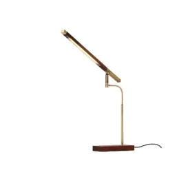 LED Barrett Desk Lamp Walnut/Brass (Includes LED Light Bulb) - Adesso 14 LED Barrett Desk Lamp Walnut/Brass (Includes LED Light Bulb) - Adesso -Home Decor Shop GUEST 1aa2b6f7 e33a 40e5 9c80 0140f5c6bb56